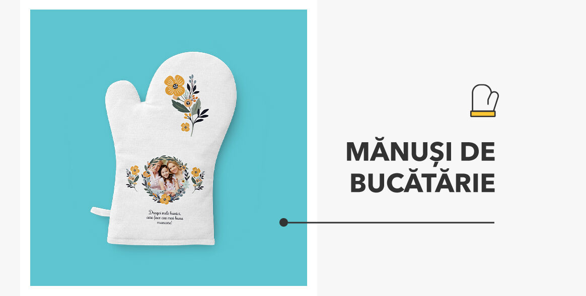 Mănuși și accesorii de bucătărie personalizate