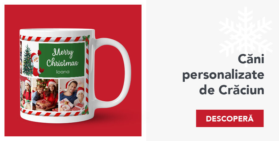Căni personalizate de Crăciun