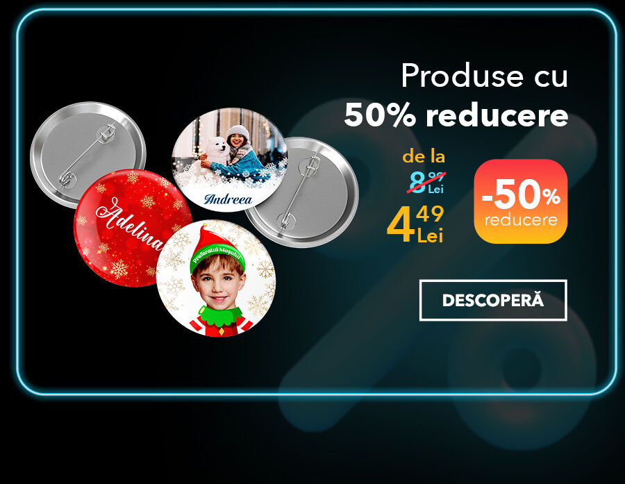 Cadouri personalizate reduse cu 50% - Black friday