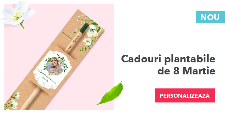 Cadouri plantabile de 8 Martie