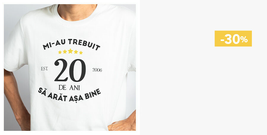 Tricouri personalizate pentru aniversări