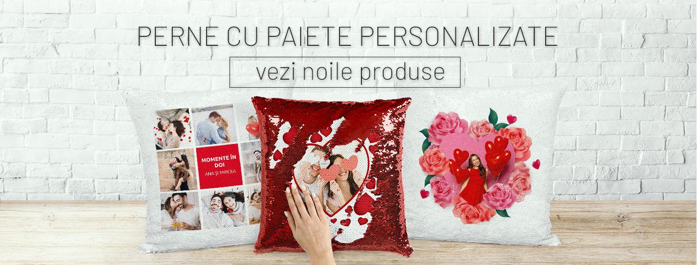 Perne cu paiete personalizate