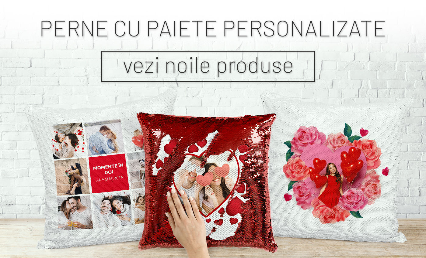 Perne cu paiete personalizate