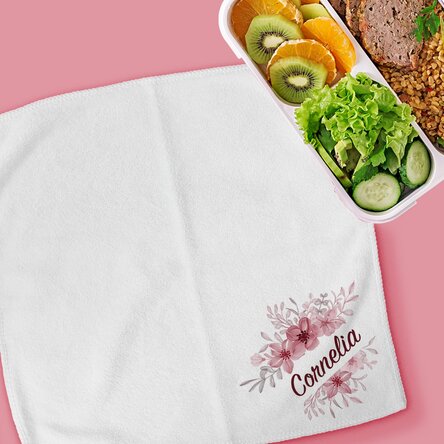 Prosop personalizat cu nume  - Floral frame