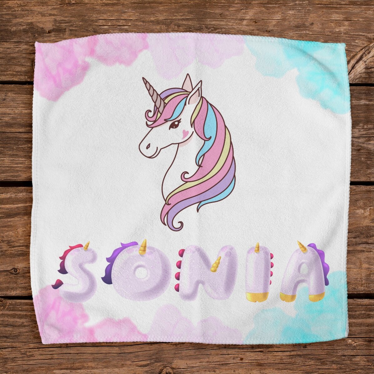 Prosop personalizat cu nume - Unicorn
