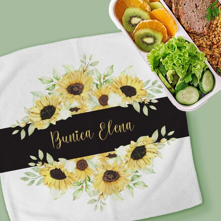 Prosop personalizat cu text pentru bunica