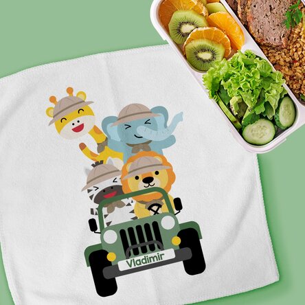 Prosop personalizat cu text - Safari