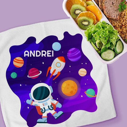 Prosop personalizat cu text - Space