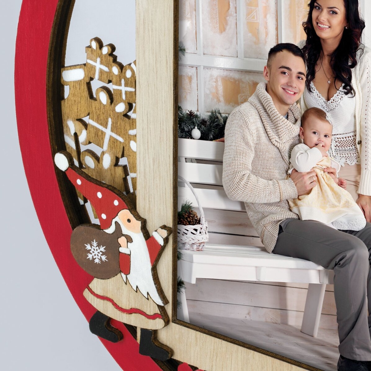 Ramă foto de Crăciun - model Curtis