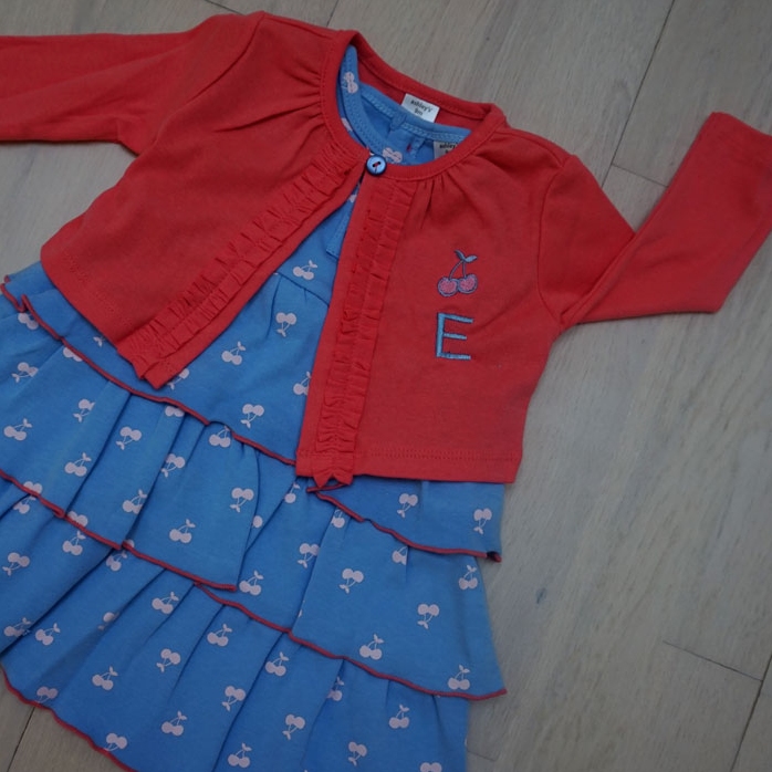 Rochiță personalizată cu bolero cireșica