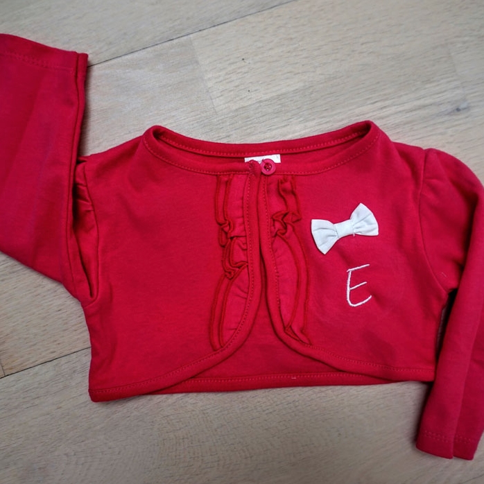 Rochiță personalizată cu buline roșii și înghetată