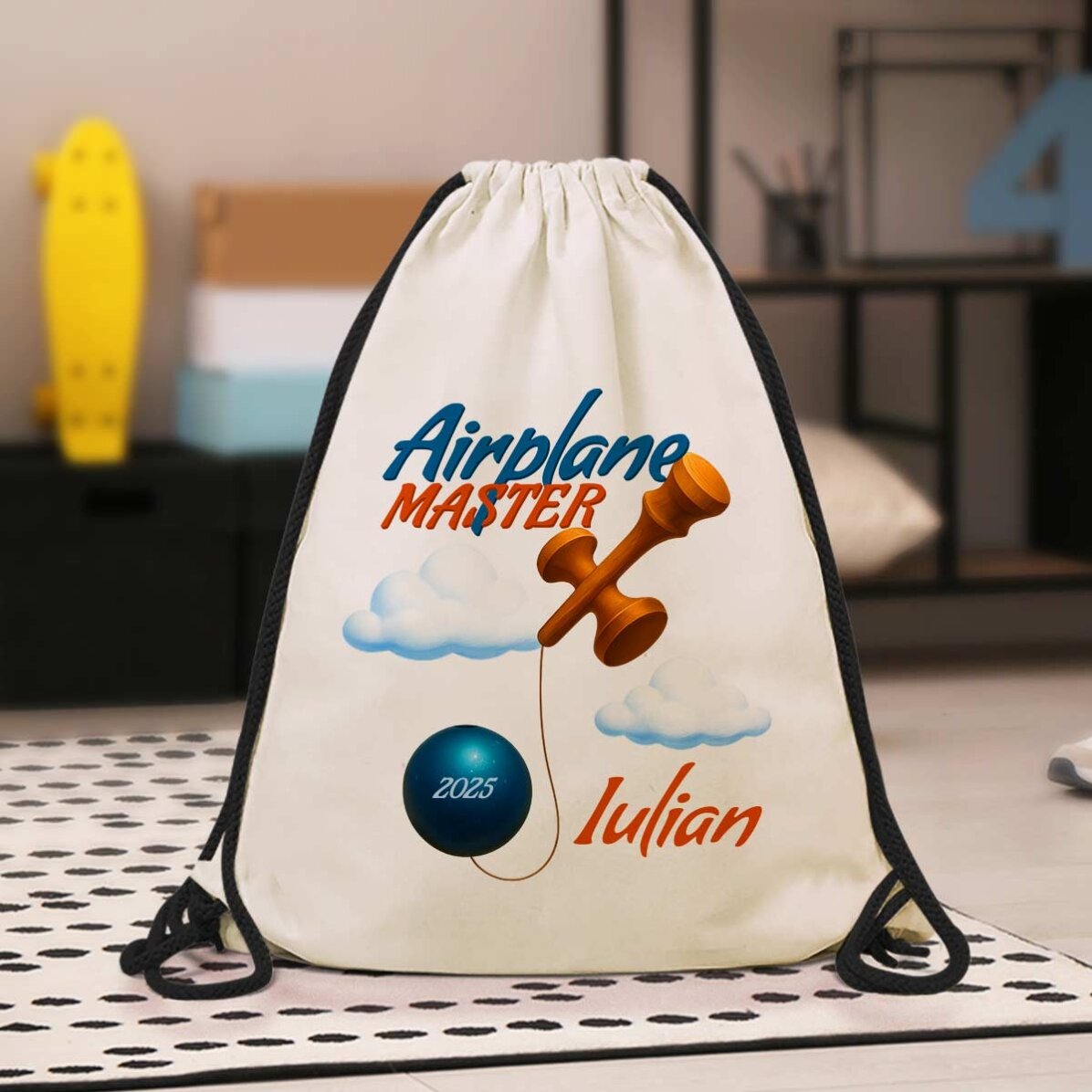Rucsac personalizat cu nume - Airplane Master
