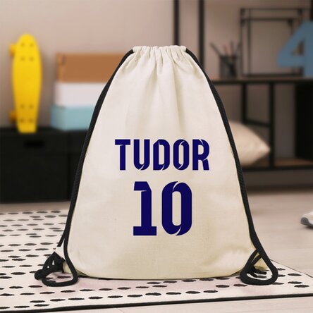 Rucsac personalizat cu nume și număr - model fotbal