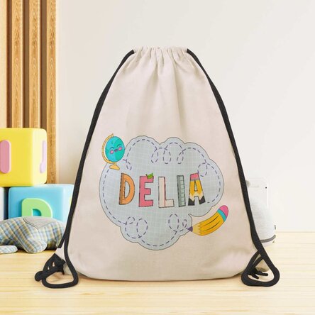 Rucsac personalizat cu nume 