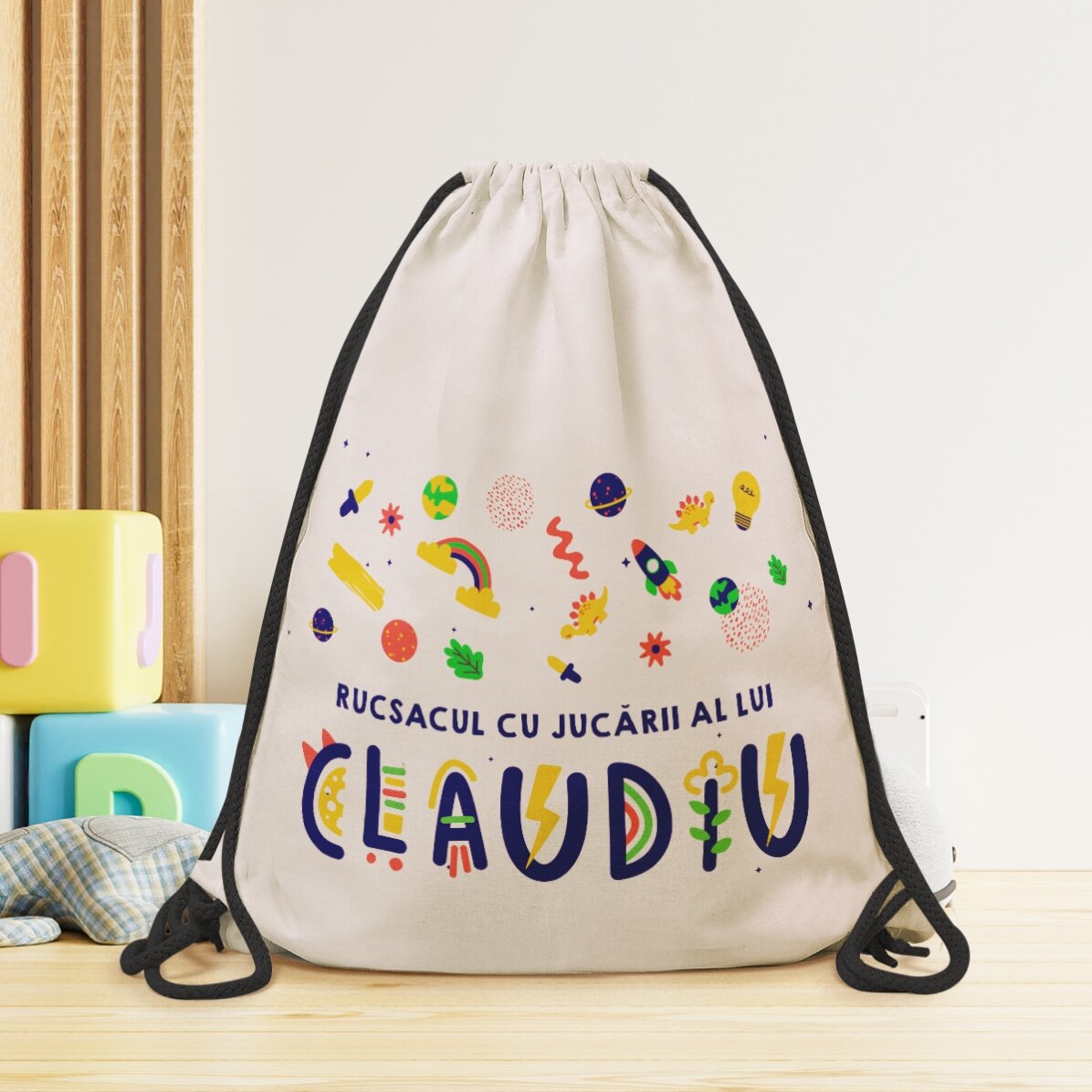 Rucsac personalizat cu text - Jucării