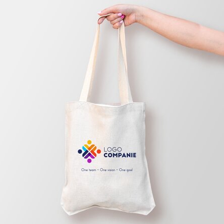 Sacoșă personalizată cu logo și text