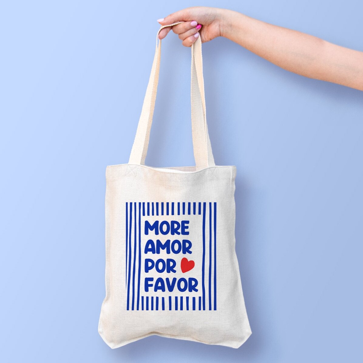 Sacoșă personalizată cu mesaj -  More amor