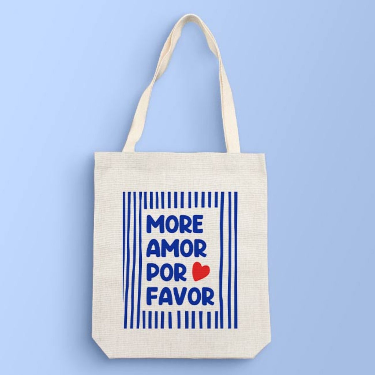 Sacoșă personalizată cu mesaj -  More amor