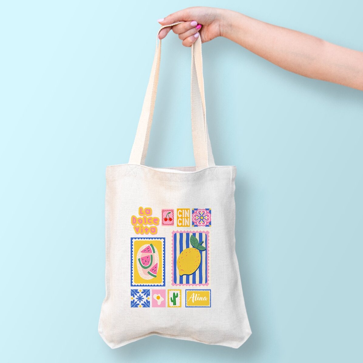Sacoșă personalizată cu nume -  Summer