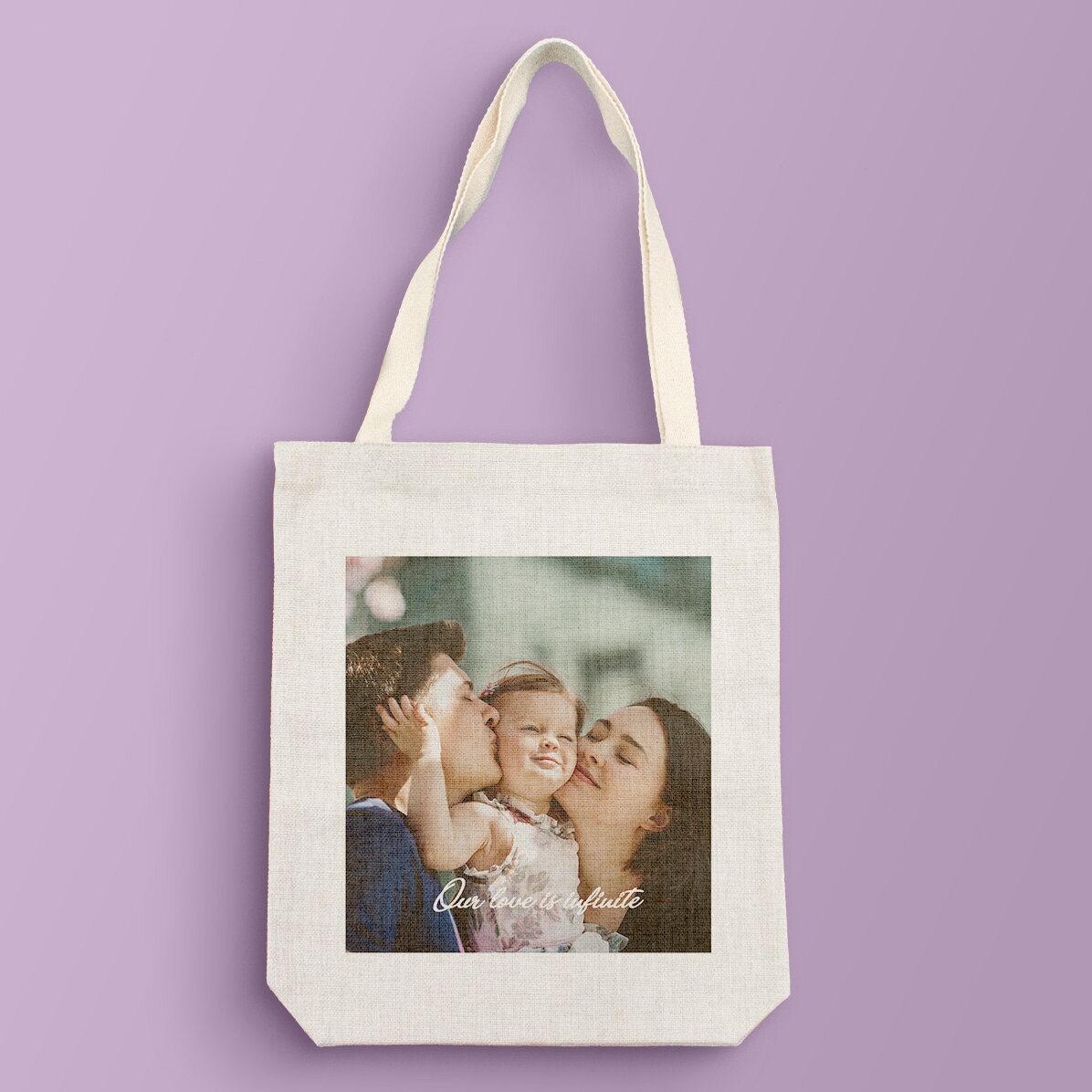 Sacoșă personalizată cu poza si text - No bad days