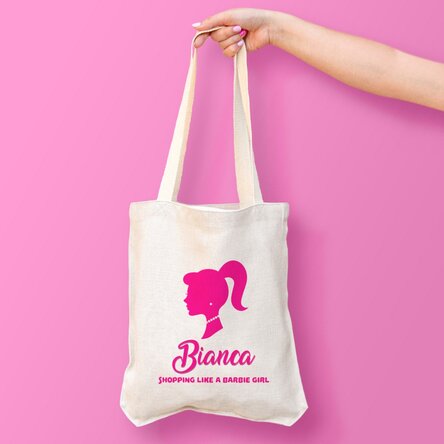 Sacoșă personalizată cu text - Barbie
