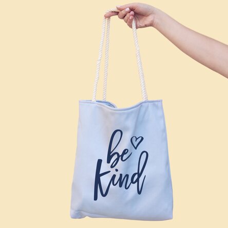 Sacoșă personalizată cu text - Be kind