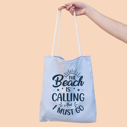 Sacoșă personalizată cu text - Beach