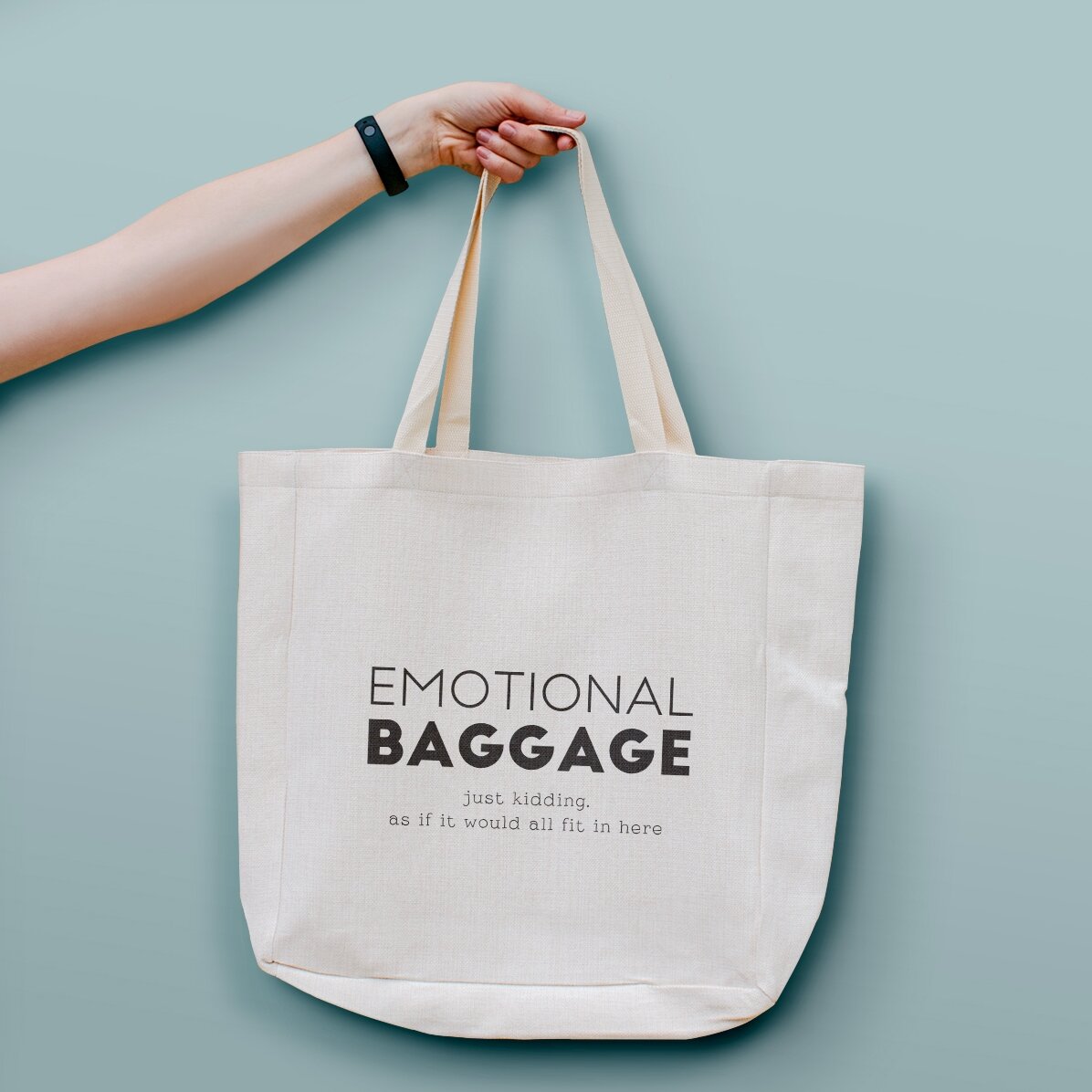 Sacoșă personalizată cu text - Emotional Baggage 