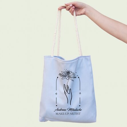 Sacoșă personalizată cu text - Floral