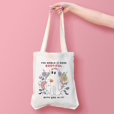 Sacoșă personalizată cu text - Ghost