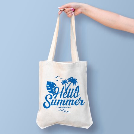 Sacoșă personalizată cu text - Hello, summer