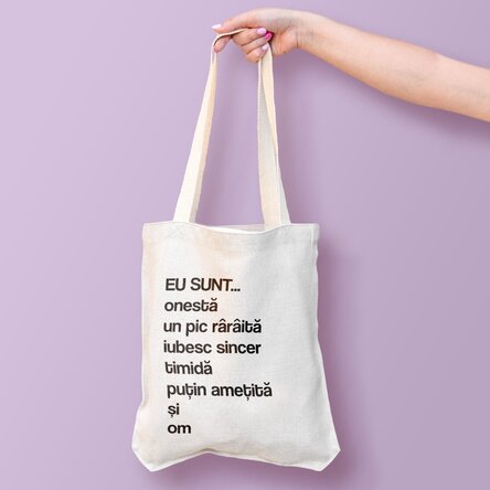 Sacoșă personalizată cu text - Listă