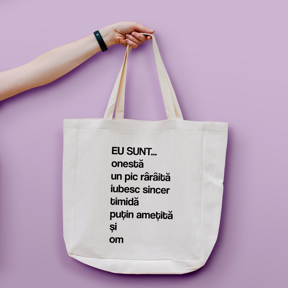 Sacoșă personalizată cu text - Listă