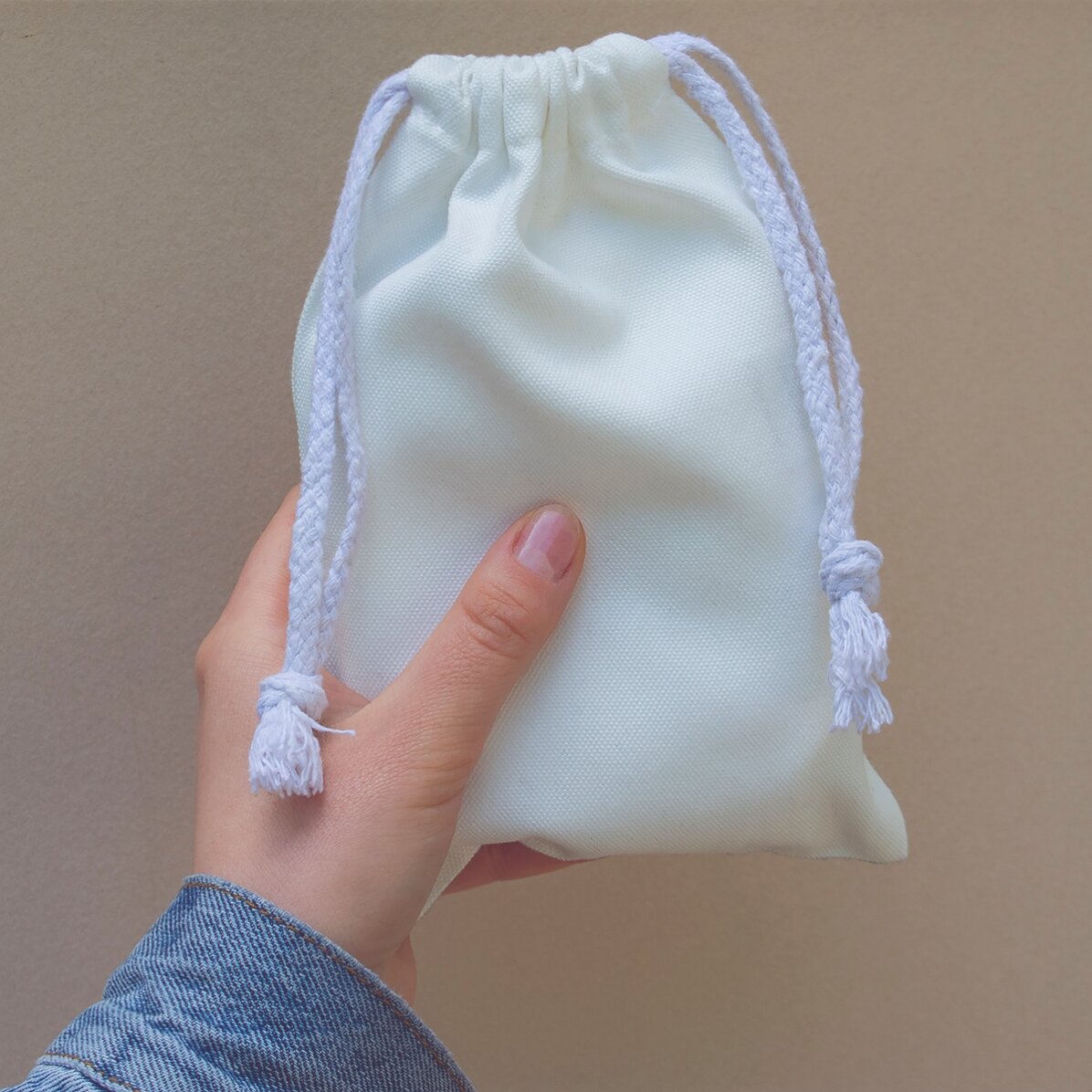 Săculeț mic pentru cadouri personalizat cu o poză și text - My dear