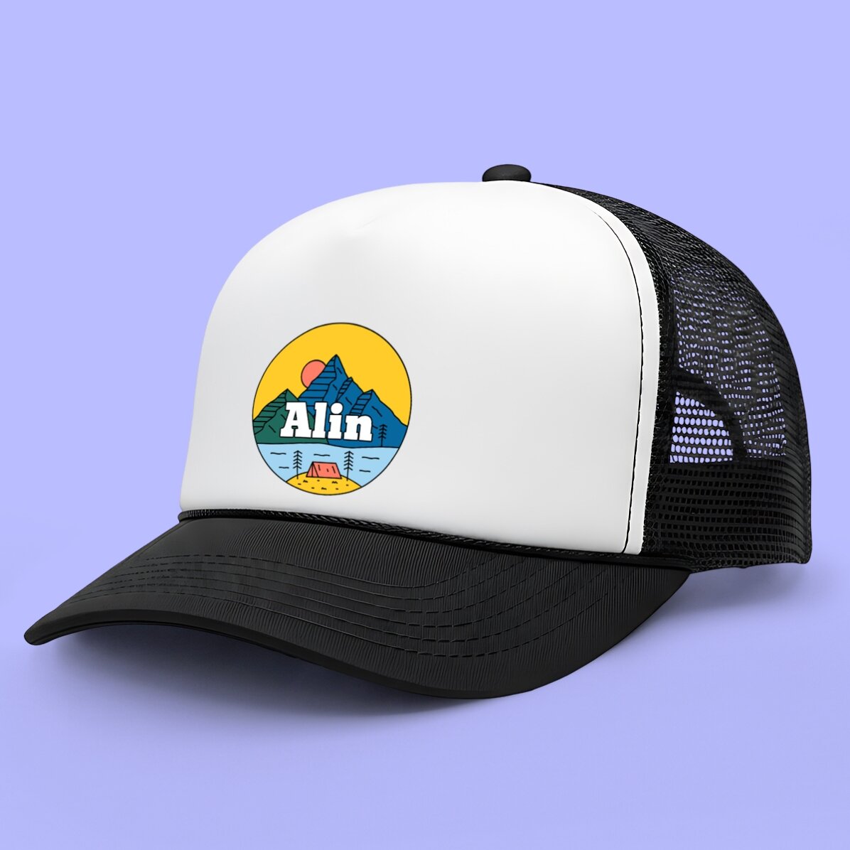 Șapcă personalizată cu nume - Camping
