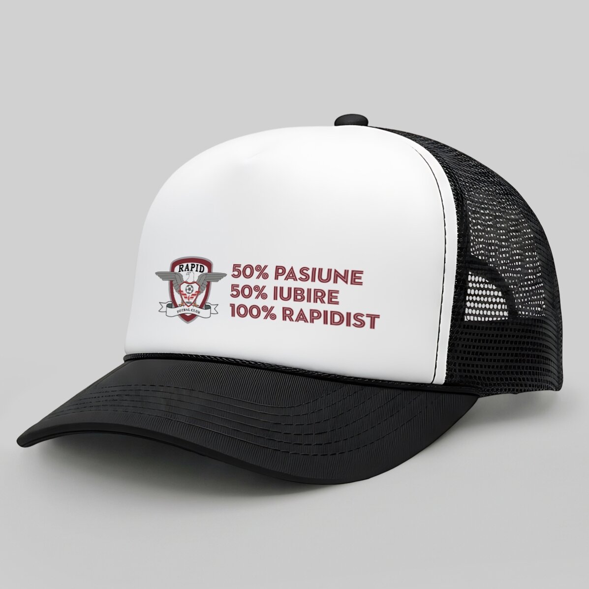Șapcă personalizată  FC RAPID cu text - 100% Rapidisit