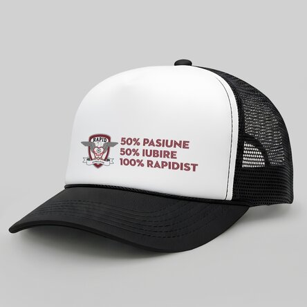 Șapcă personalizată  FC RAPID cu text - 100% Rapidisit