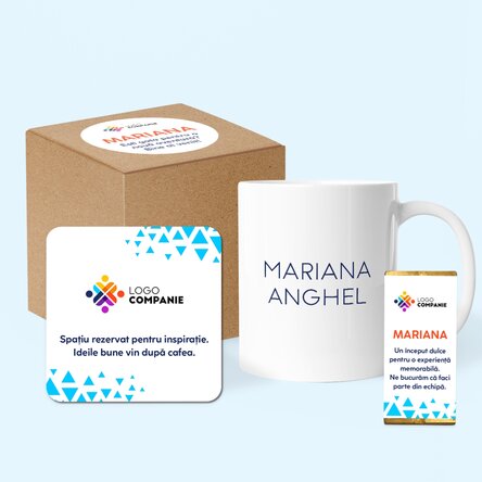 Set cadou corporate personalizat - Bun venit în echipă