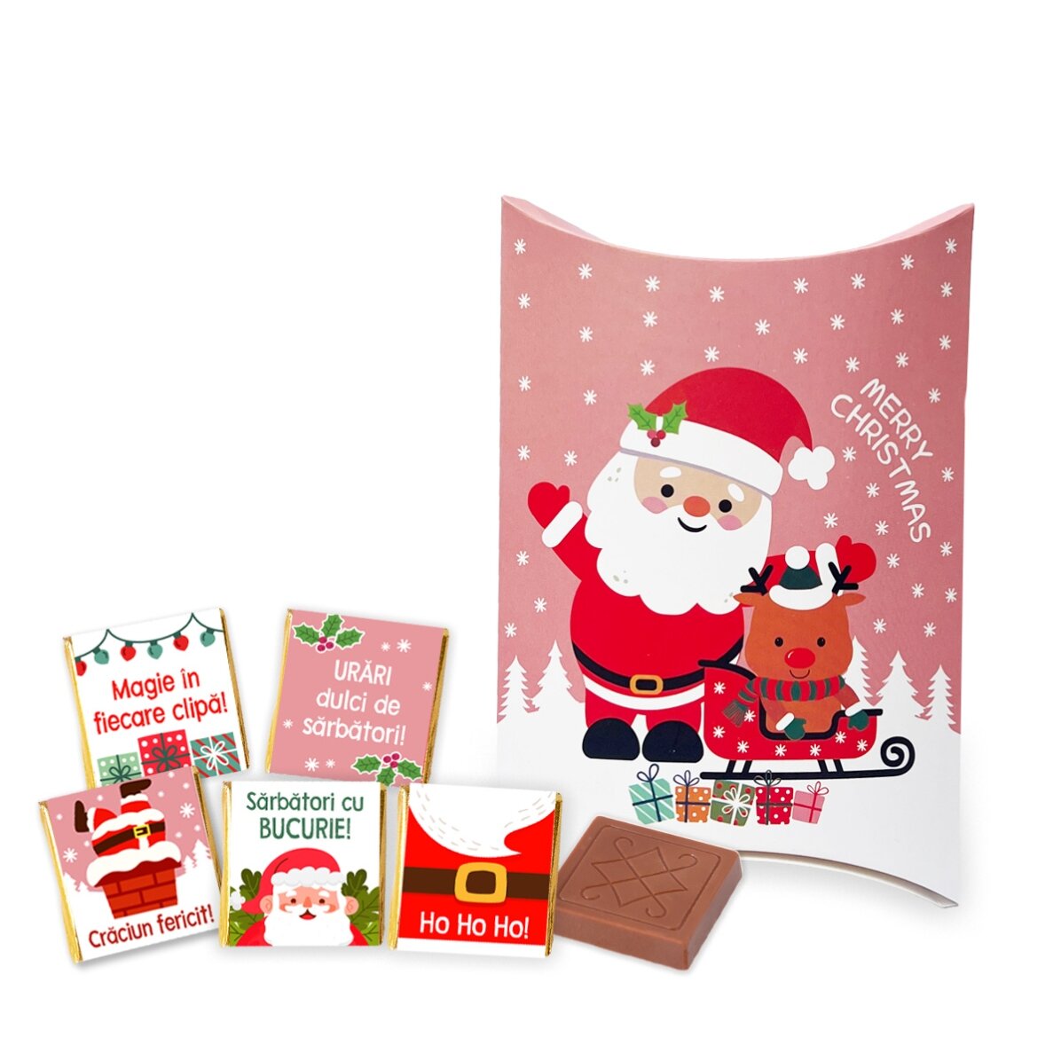 Set cadou cu 5 mini ciocolățele - Urări dulci