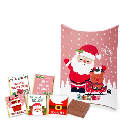 Set cadou cu 5 mini ciocolățele - Urări dulci