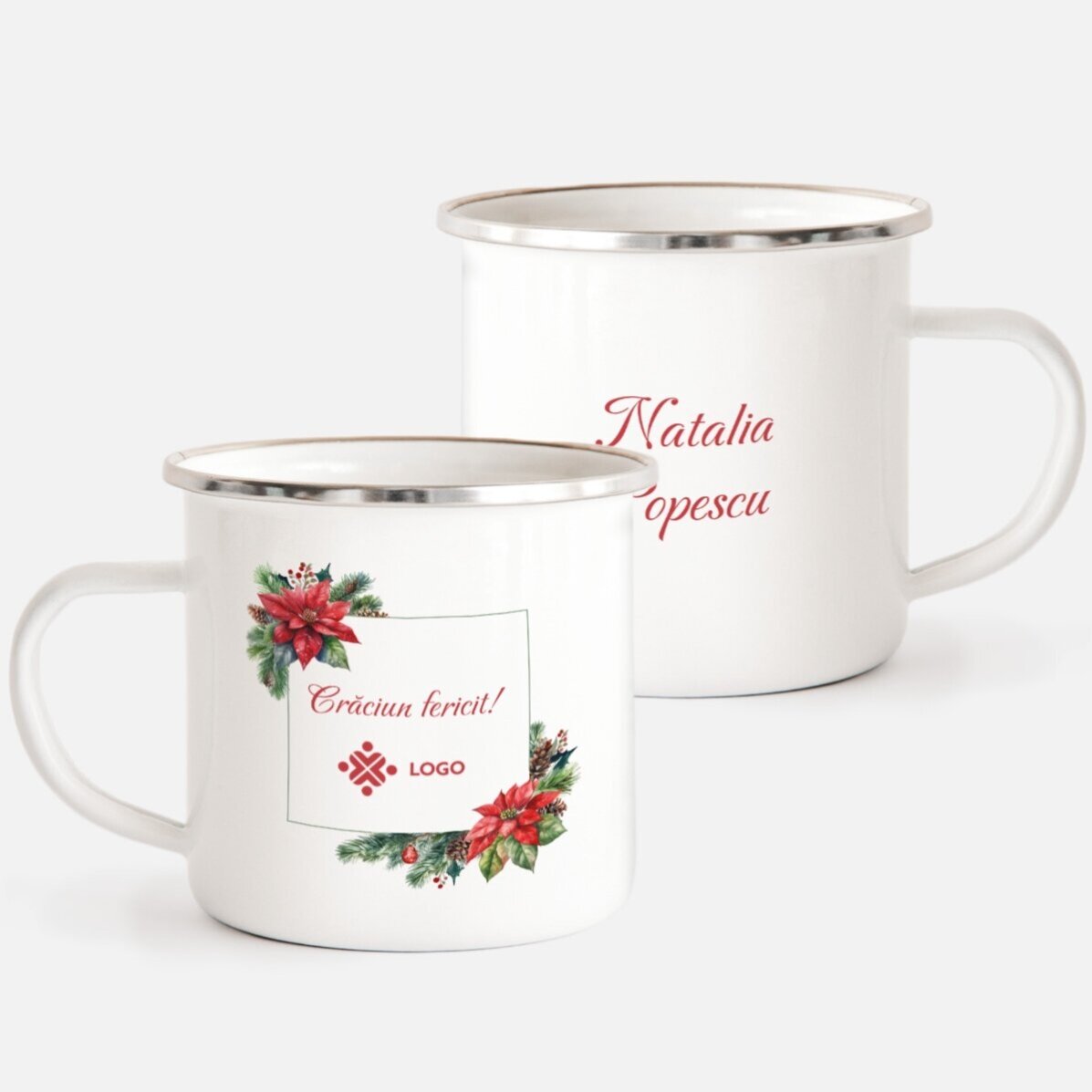 Set cadou de Crăciun personalizat cu logo și mesaj - Christmas