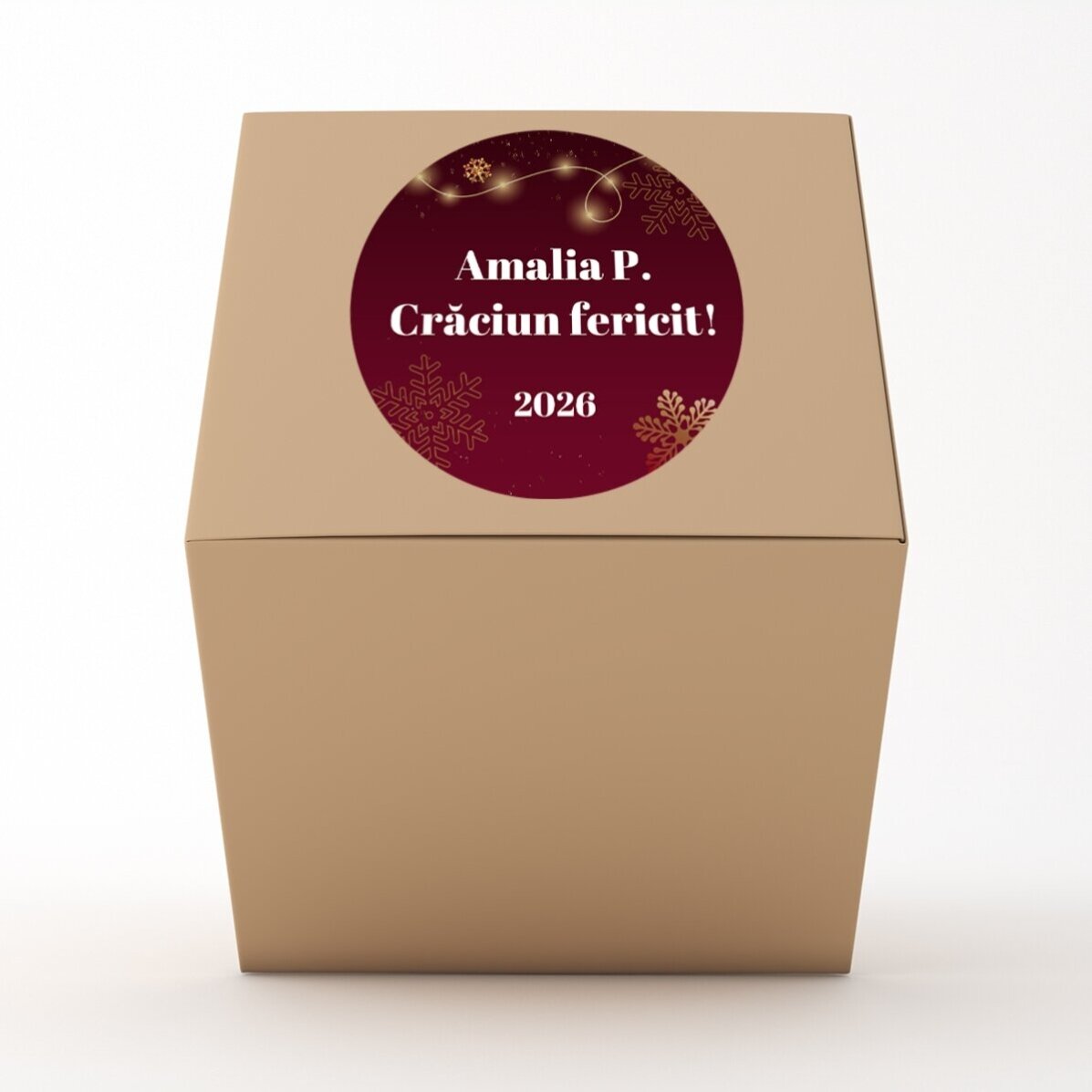 Set cadou de Crăciun personalizat cu logo și mesaj - Red Christmas