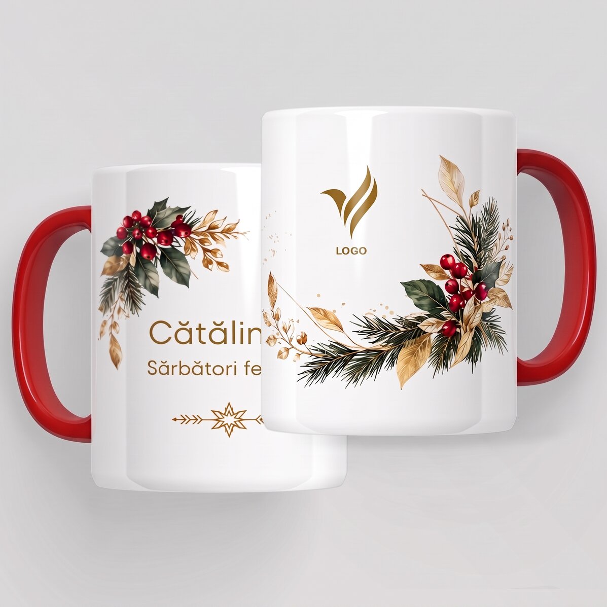 Logóval és szöveggel személyre szabott karácsonyi ajándékkészlet – Festiv