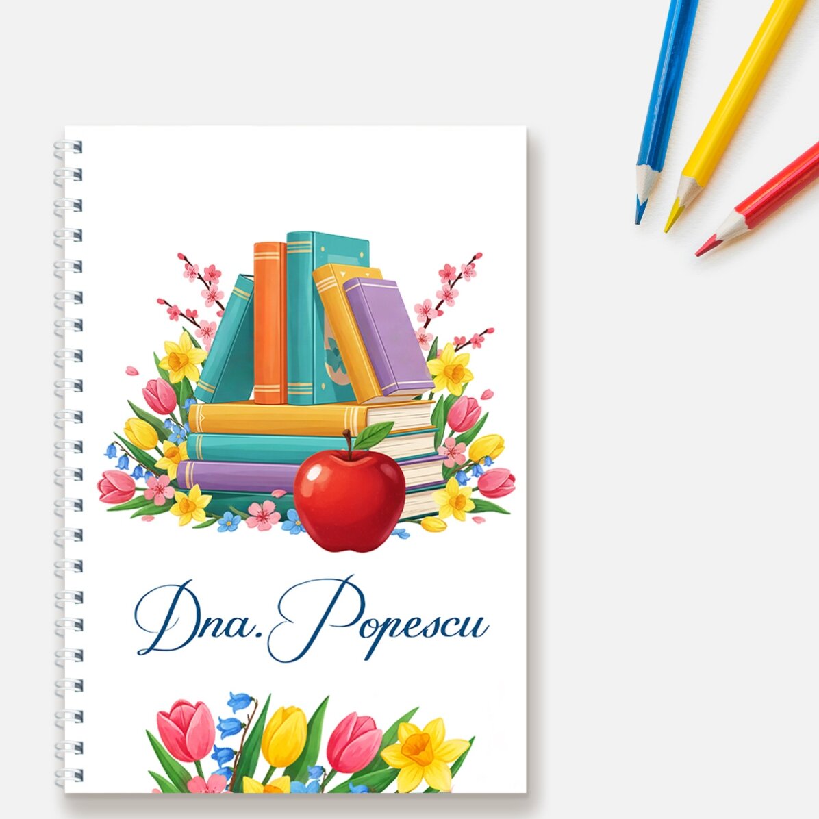 Set cadou pentru profesoare - Cărți și flori