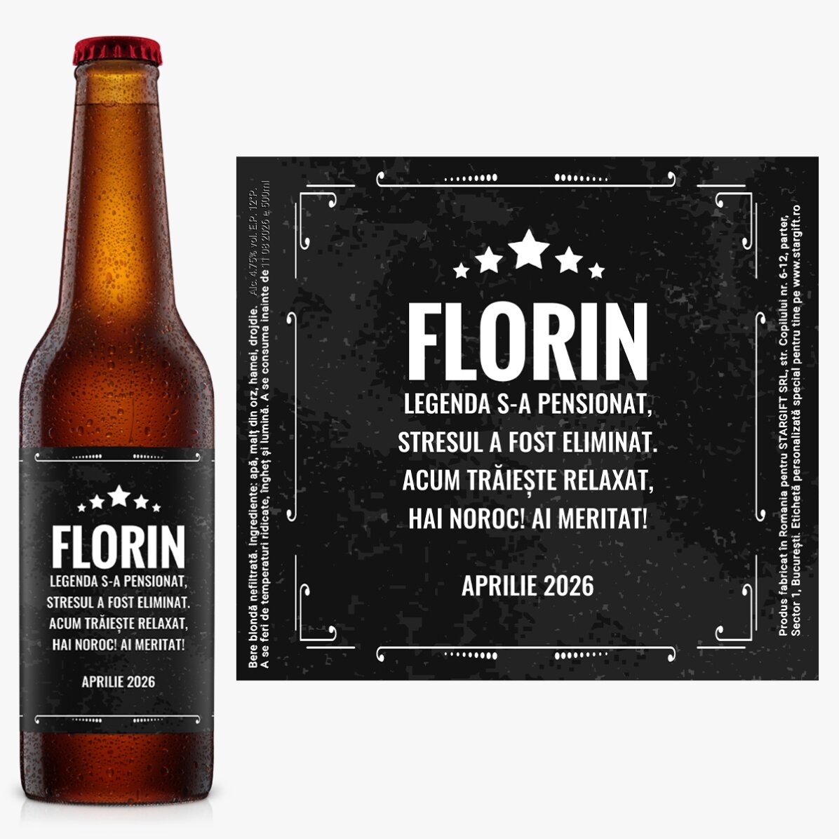 Set cadou personalizat - Legenda s-a pensionat