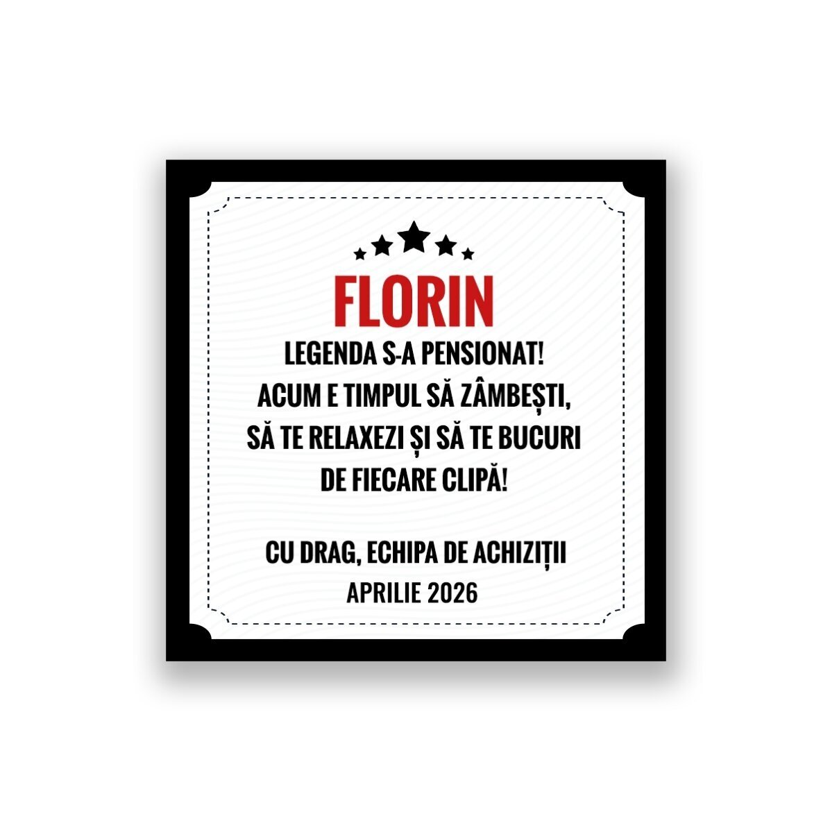 Set cadou personalizat - Legenda s-a pensionat