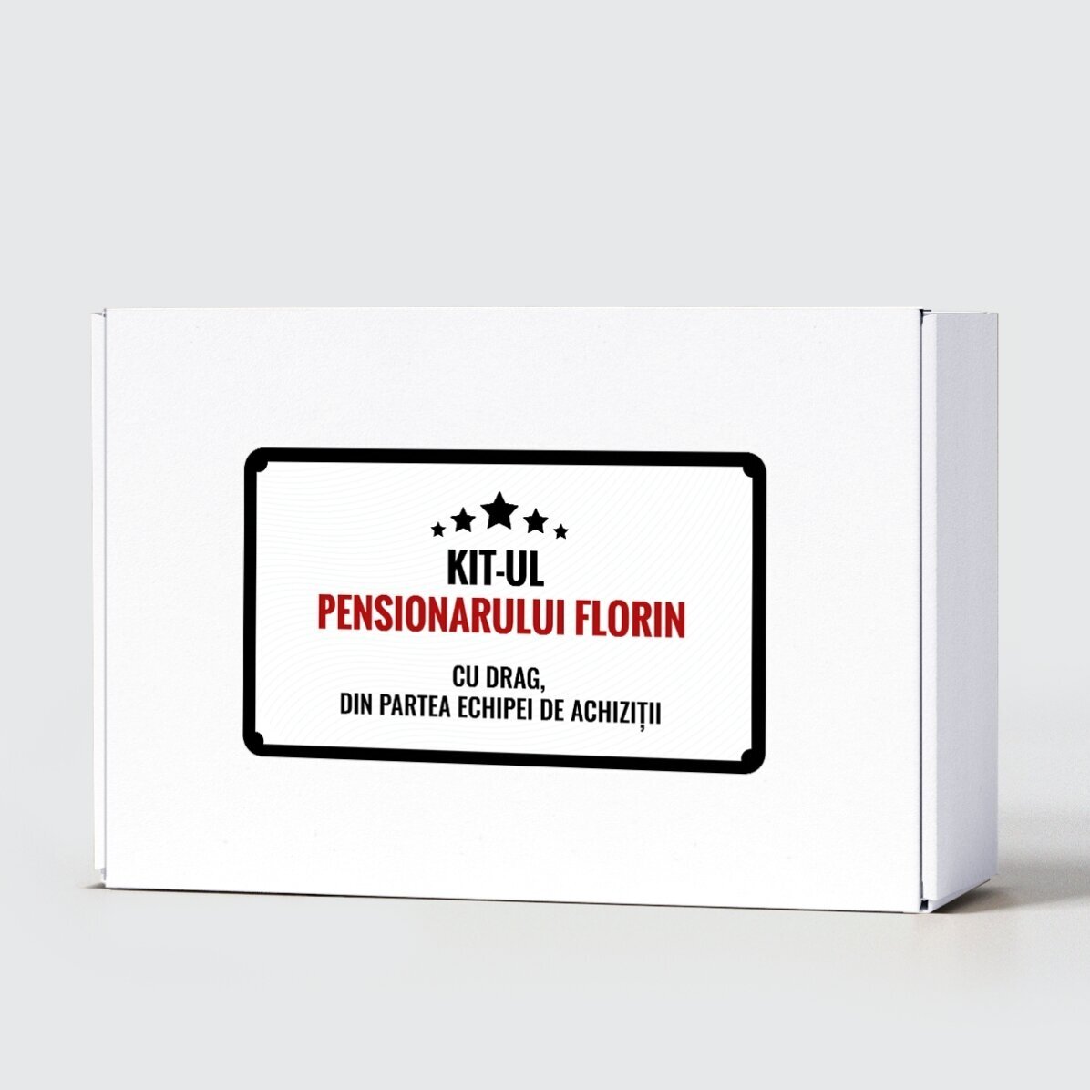 Set cadou personalizat - Legenda s-a pensionat