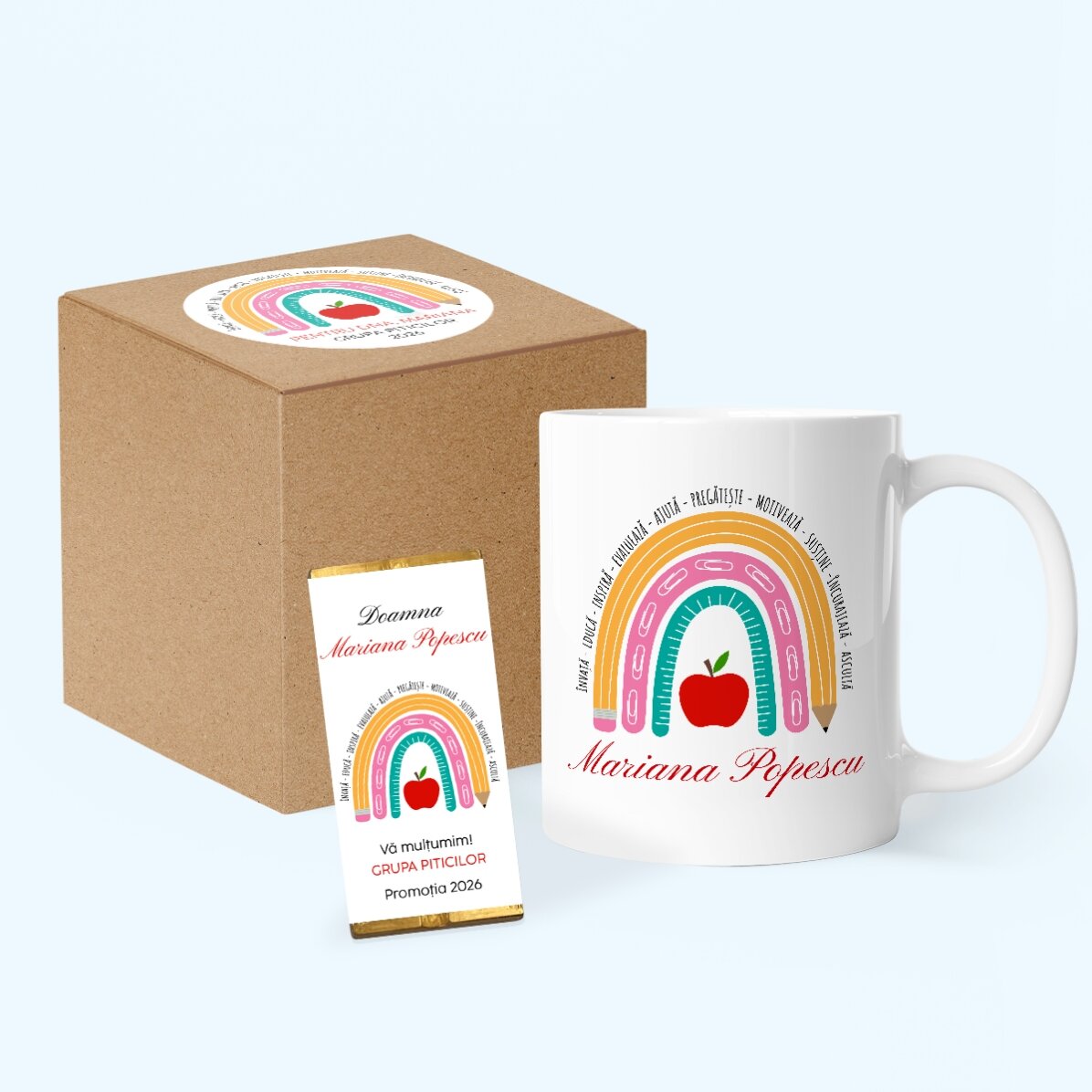 Set cadou personalizat pentru educatoare/profesoare