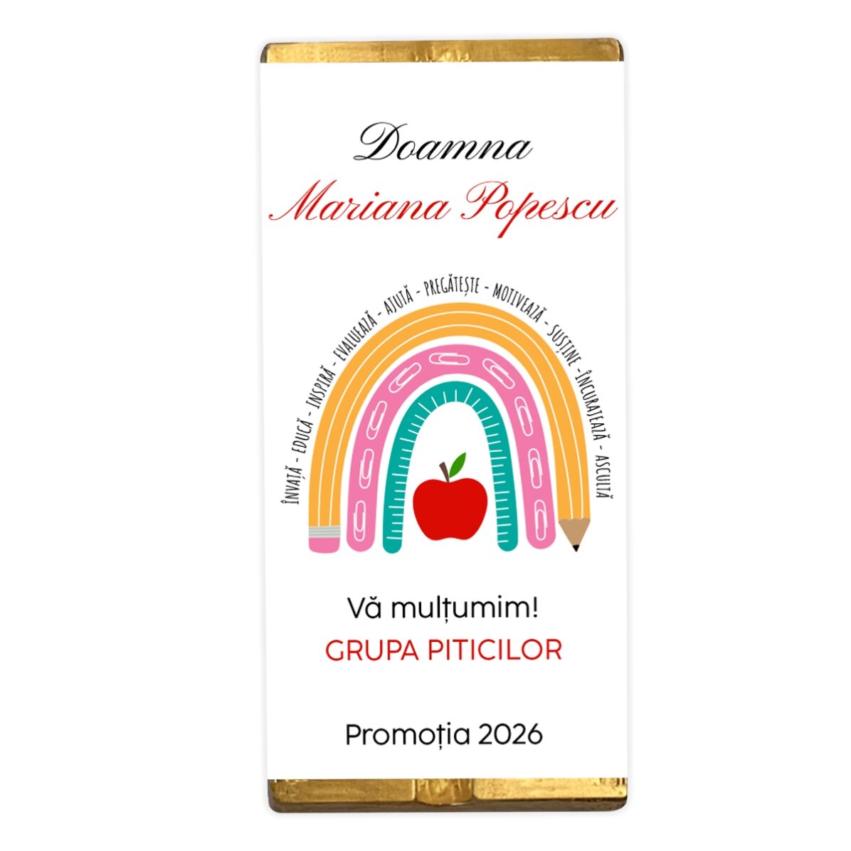 Set cadou personalizat pentru educatoare/profesoare