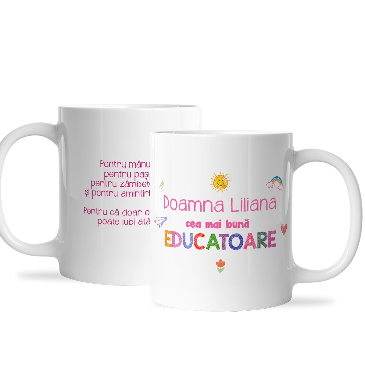 Set cadou personalizat pentru grădiniță - Doamna Educatoare